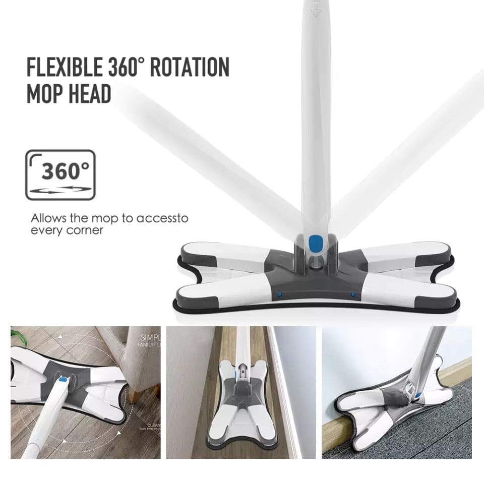 Twisted X-Type Microfiber Mop for Floor Cleaning, Hand-Free Wash Self Wringing Flat Mop, 360˚ Degree Dry/Wet Mop for Home Kitchen Twisted X-Type Microfiber Mop for Floor Cleaning, Hand-Free Wash Self Wringing Flat Mop, 360˚ Degree Dry/Wet Mop for Home Kitchen